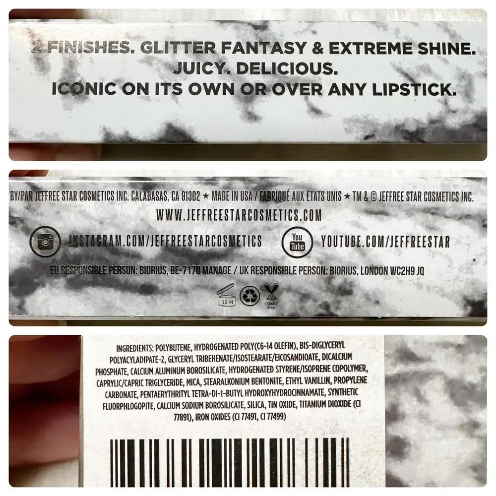 NIB Jeffree Star The Gloss Funeral Parlour Lip Gloss 4.5ml